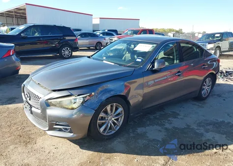 2014 Infiniti Q50 Premium z USA, uszkodzony, nr VIN JN1BV7AP2EM679674